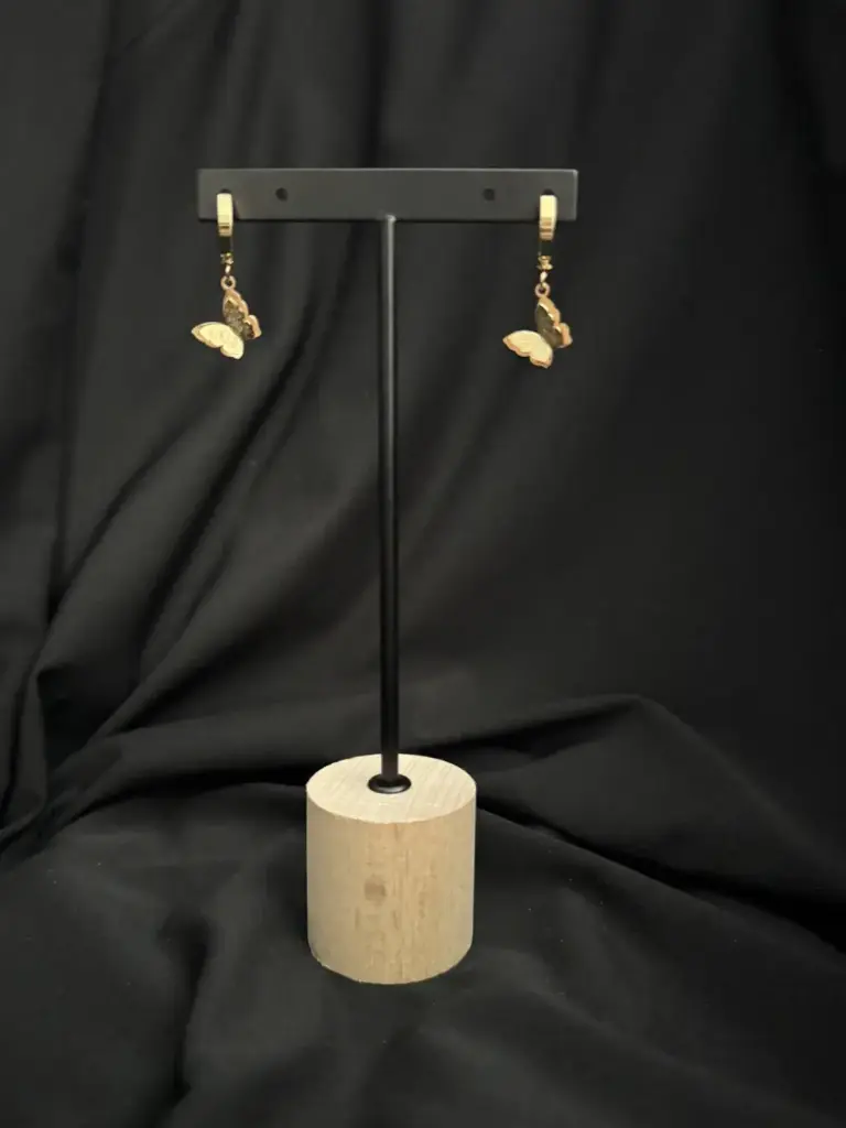 Boucles Papillons dorés