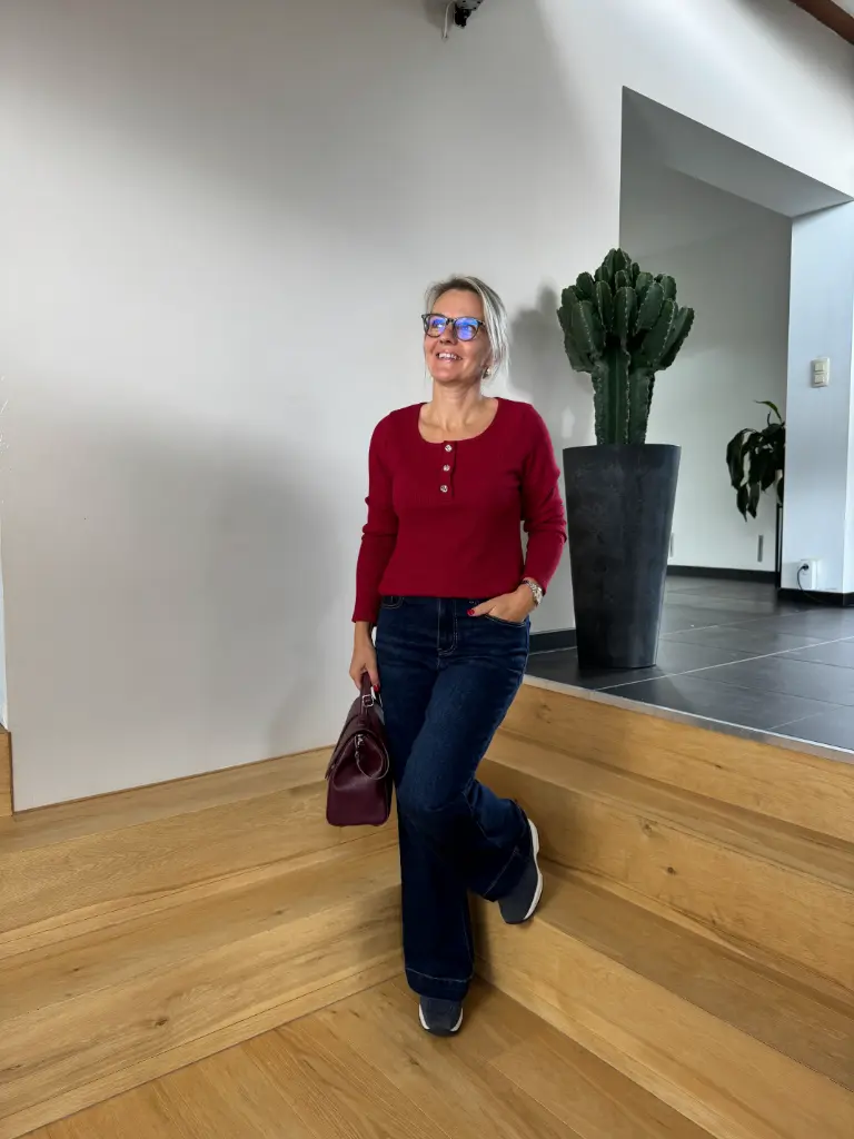 Blouse Caro bordeaux