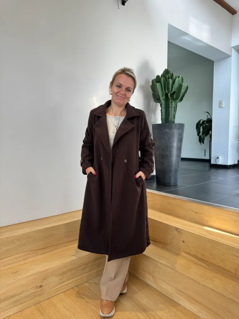Manteau Laurence chocolat
