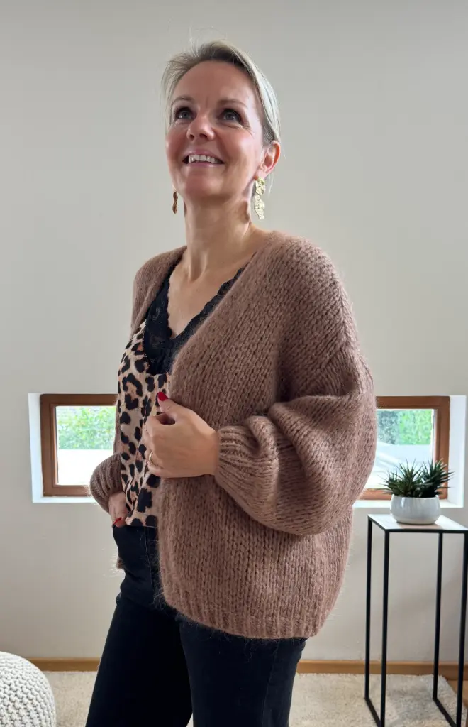 Gilet Bernadette camel