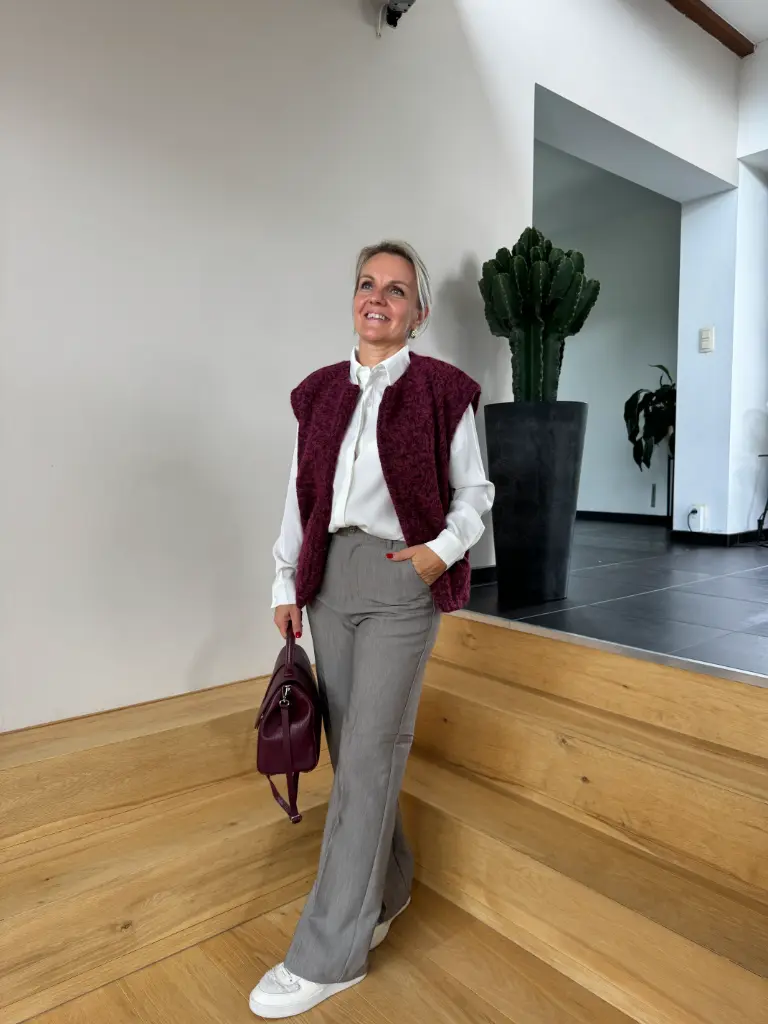 Gilet Cosima bordeaux