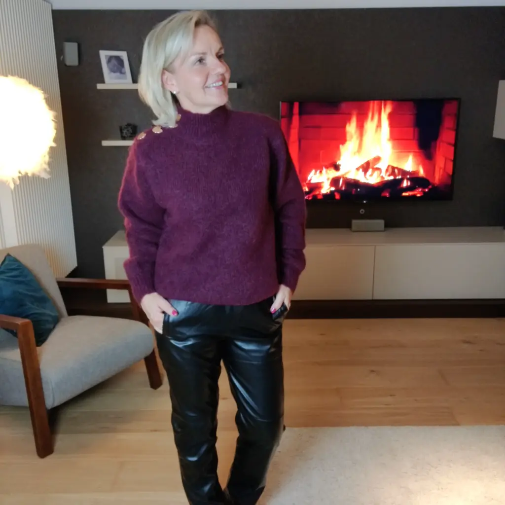 Pull Catherine Bordeaux