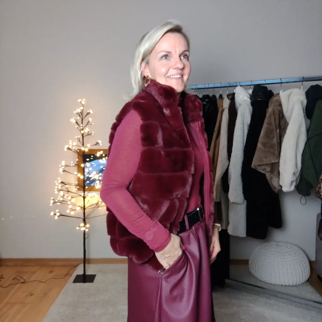 Gilet Jessy bordeaux