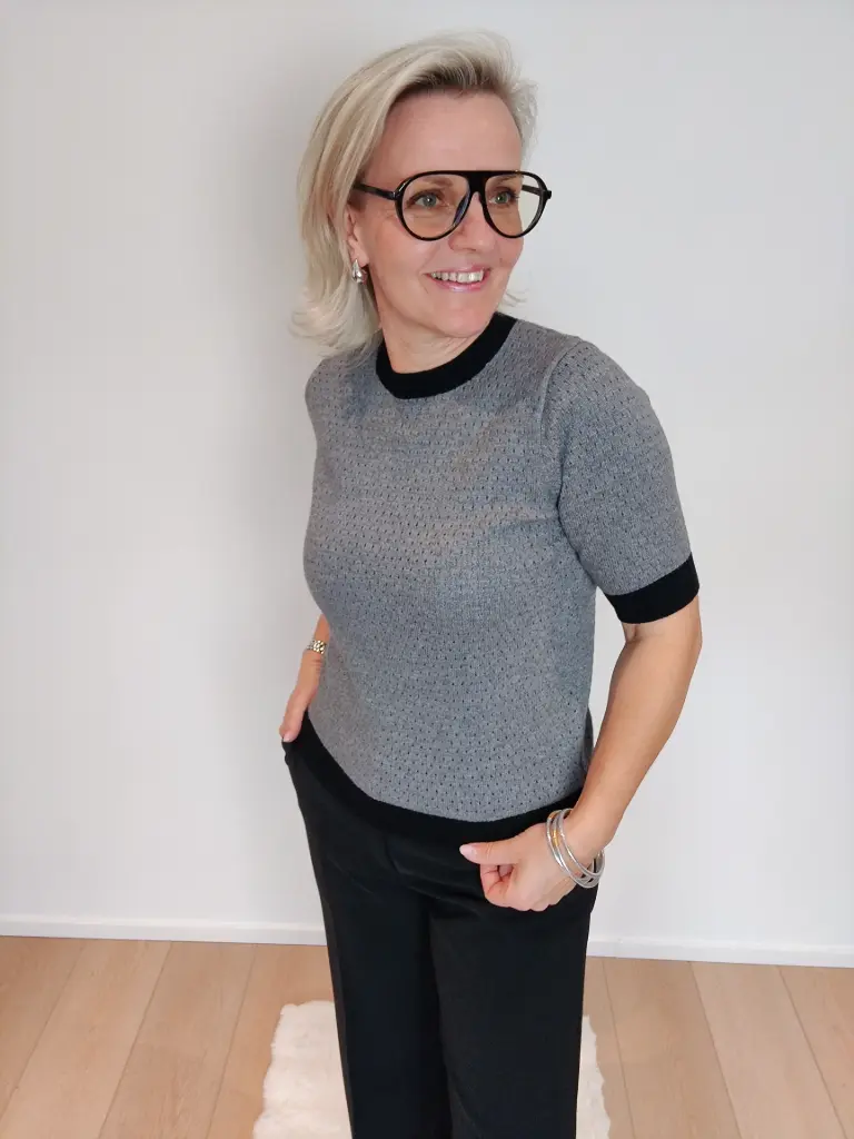 Blouse Mathilde grise