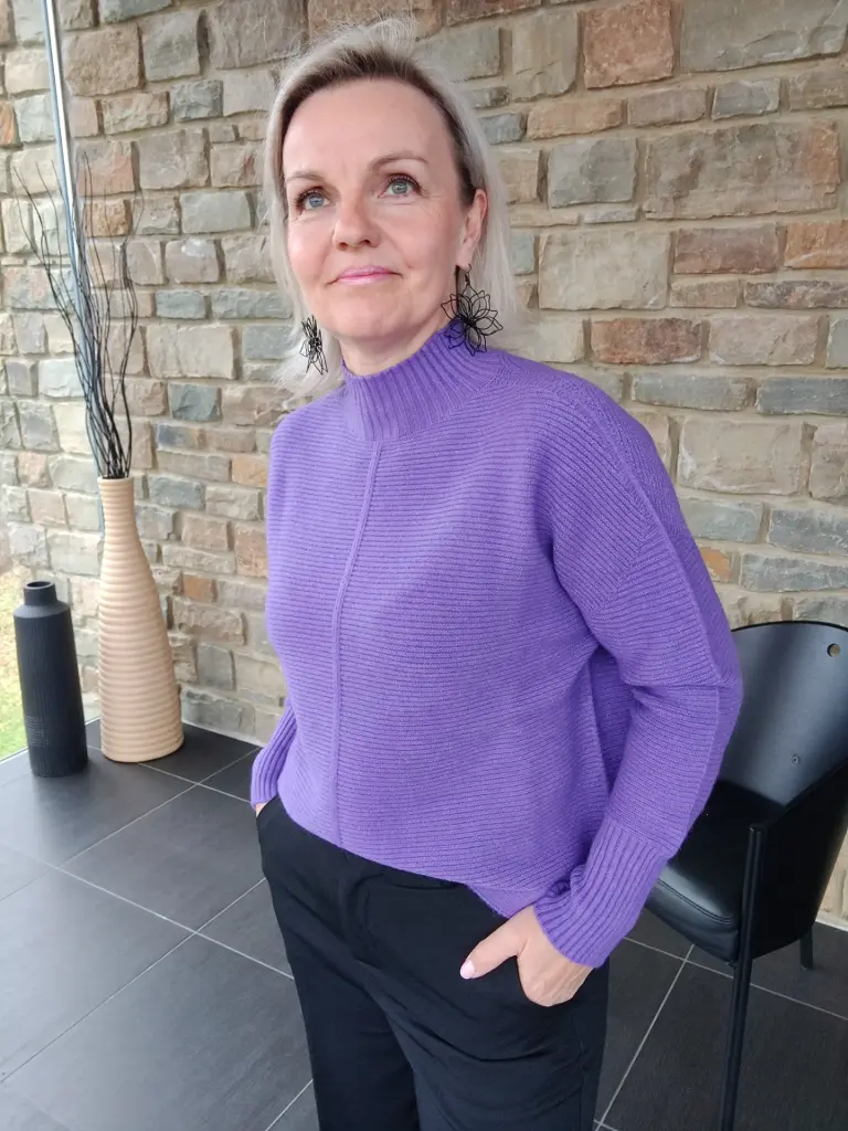 Pull Agathe mauve