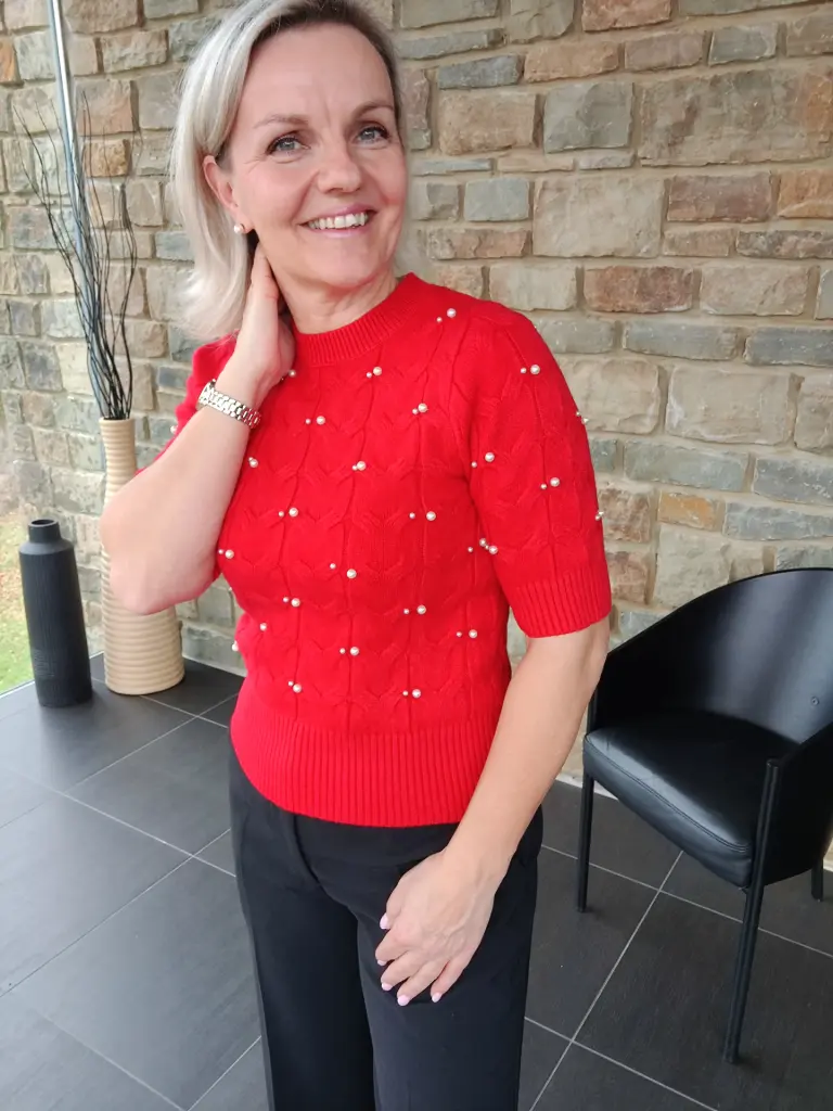 Blouse Apolline rouge