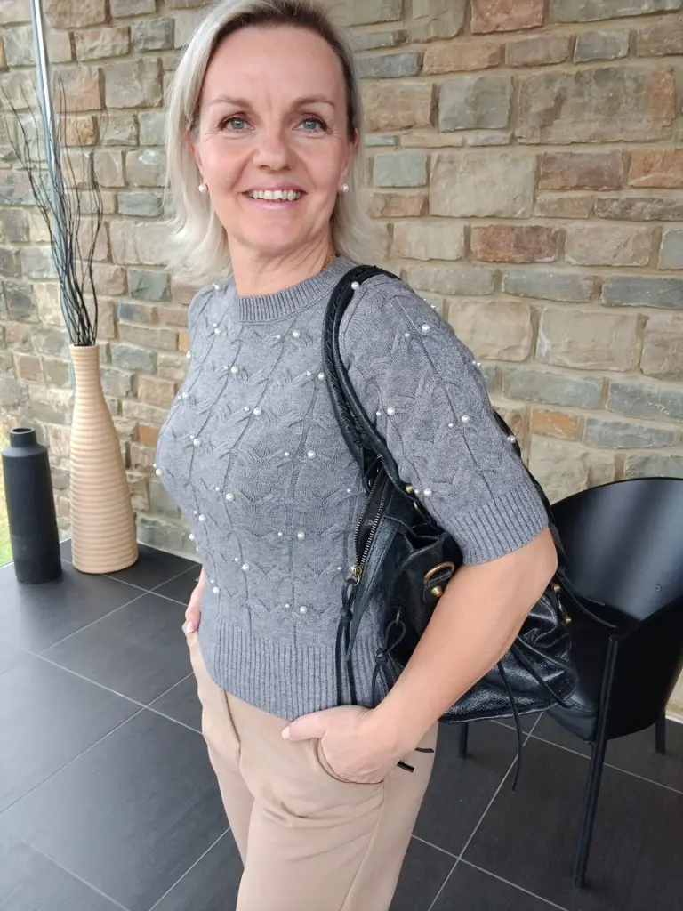 Blouse Apolline grise