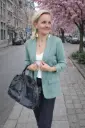 Blazer Carine vert eau