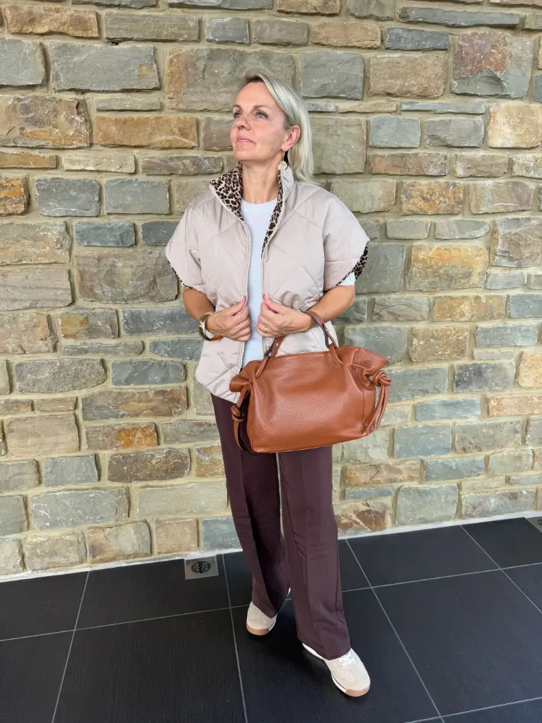 Veste Elmy Beige / Léopard