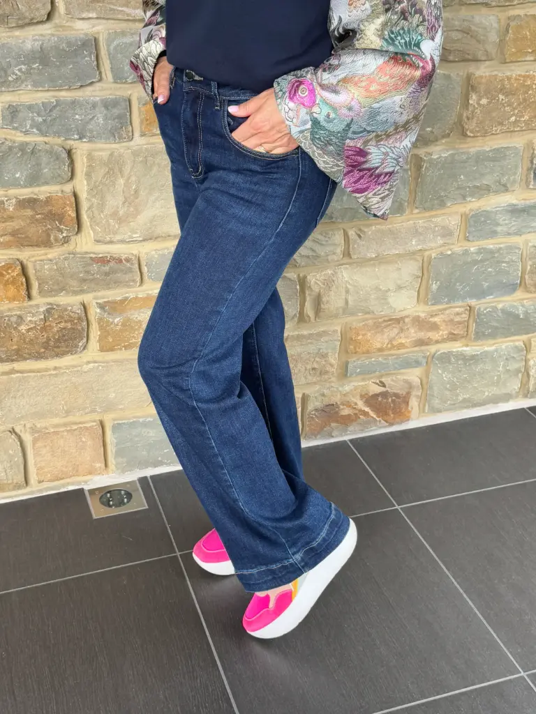 Pantalon denim Riley bleu