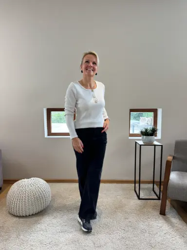 Blouse Caro blanc cassé