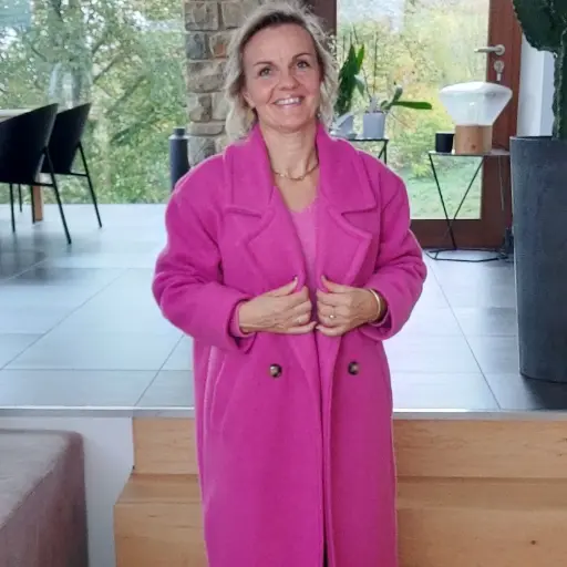 Manteau Estelle fushia