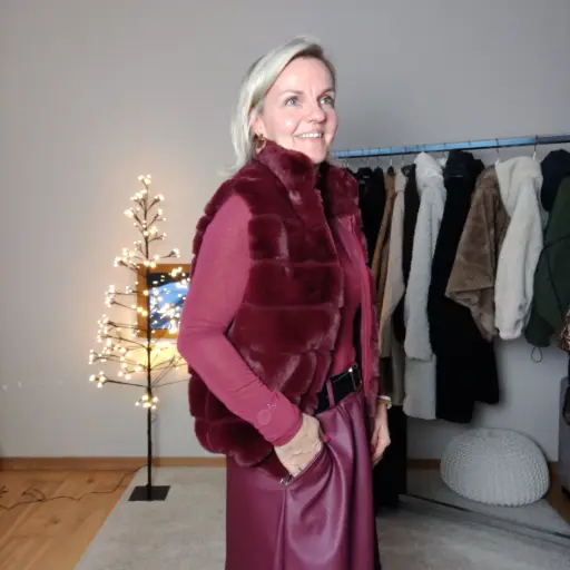 Gilet Jessy bordeaux