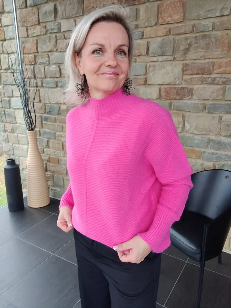 Pull Agathe fushia