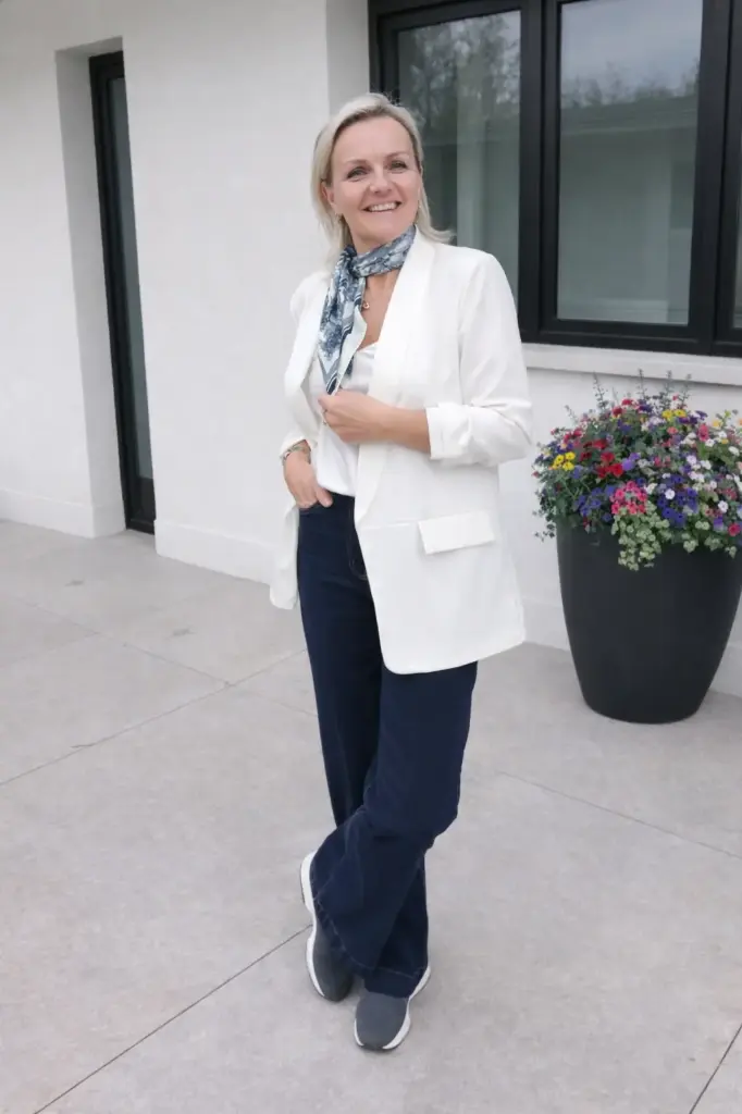 Blazer Carine blanc